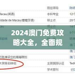 2024澳门免费攻略大全,全面规划解析_专家版NTH756.38