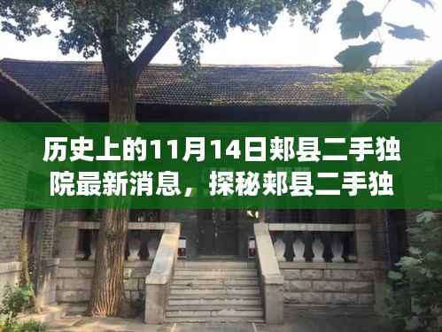历史与现代的交融,郏县二手独院最新消息与小巷特色小店探秘