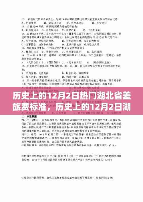 湖北省差旅费标准详解，历史上的12月2日制定与执行流程揭秘