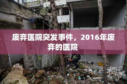 废弃医院突发事件,2016年废弃的医院