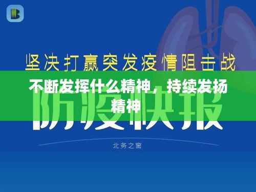 不断发挥什么精神，持续发扬精神 