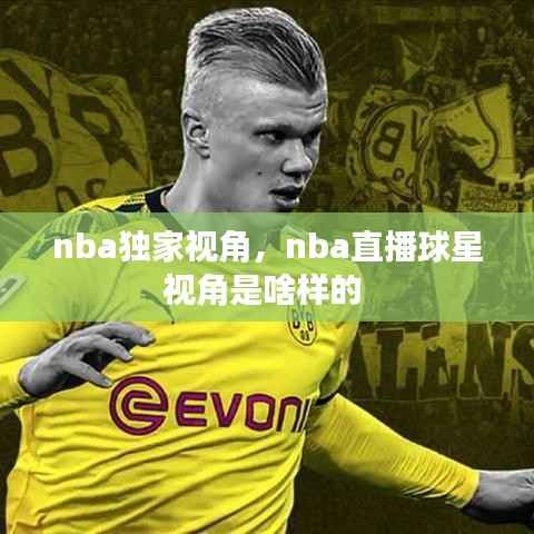 nba独家视角,nba直播球星视角是啥样的
