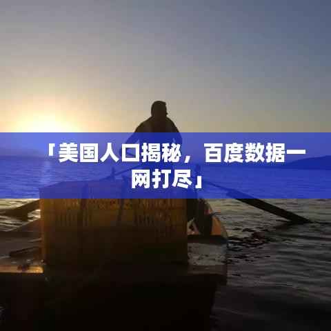 「美国人口揭秘，百度数据一网打尽」